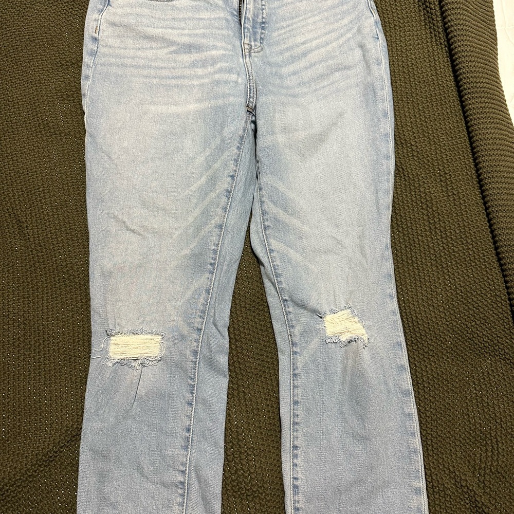 J Crew Women's Light Blue Distressed Jeans